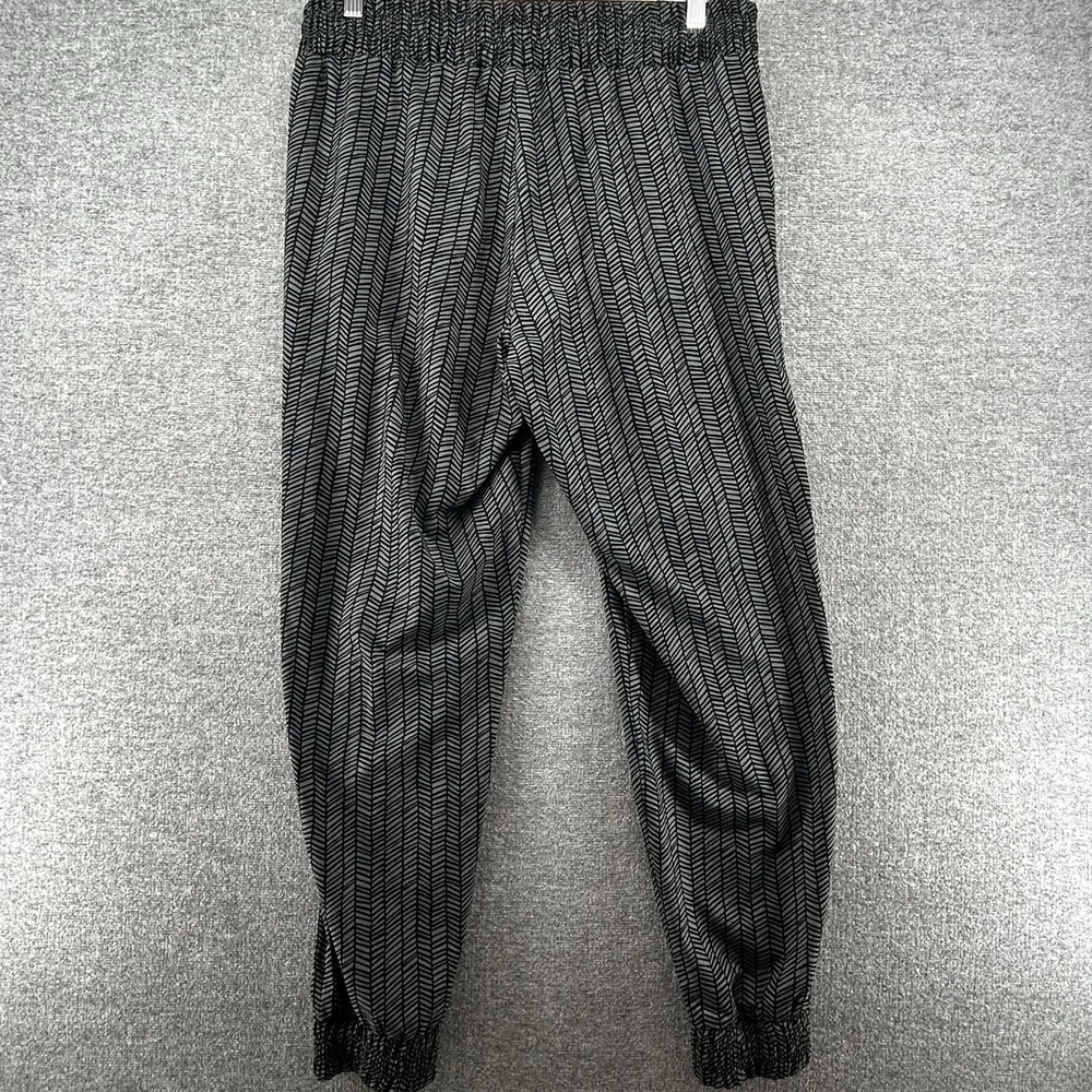 Athleta Aliso Jogger Pants Women Size 12 Geometric Olive‎ Green Activewear